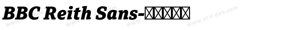 BBC Reith Sans字体转换